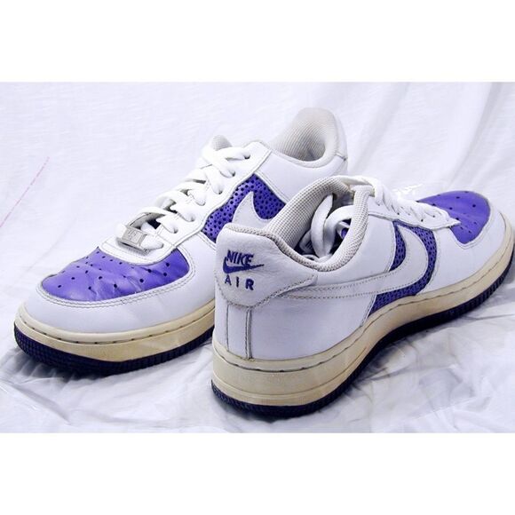 Nike Air FORCE white/purple Shoes 315115 - Picture 3 of 4